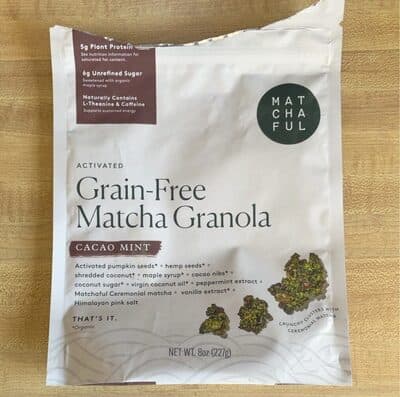 Activated Grain-Free Matcha Granola Cacao Mint