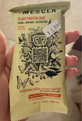 Peruvian Cocoa Peanut Butter With Amaranth & Quinoa Plant Protein Bar