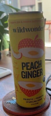 Peach Ginger + Prebiotic & Probiotic Sparkling Superherb Infusion