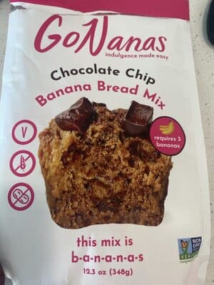 Gonanas Chocolate Chip Banana Bread Mix