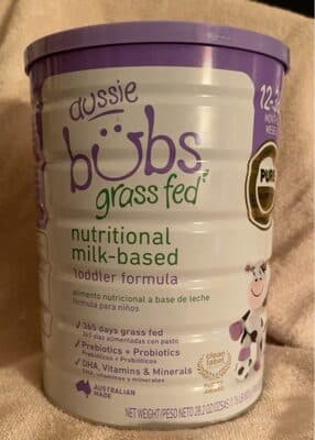 Aussie Bubs Grass Fed Nutritional Milk-Based Toddler Formula