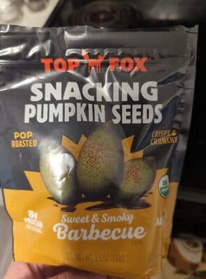 Pop roasted pumpkin seeds