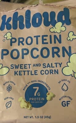 Protein Popcorn Sweet and Salty Kettle Corn