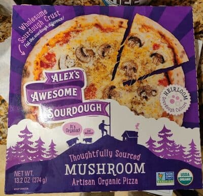 Mushroom Artisan Organic Pizza