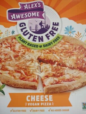 Alex's awesome vegan gf cheese pizza