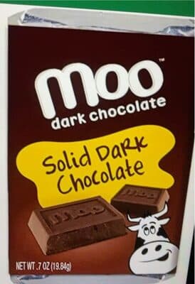 Natural solid dark chocolate mini bars