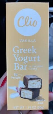 Vanilla Greek Yogurt Bar Wrapped in Chocolate