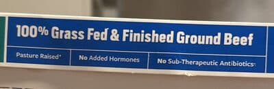 100% Grass Fed & Finished Ground beef