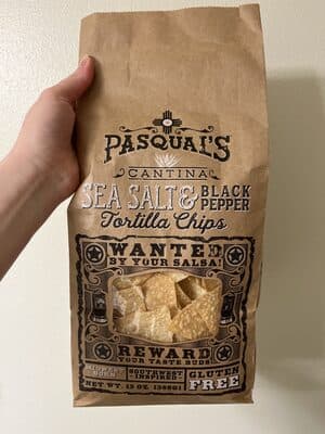 Sea salt and black pepper tortilla chips