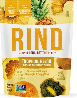 Bittersweet Orange, Pineapple & Tangy Kiwi Tropical Blend Skin-On Superfruit Snack