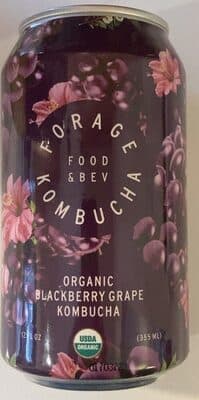 Organic blackberry grape Kombucha