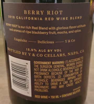 Berry Riot Red Wine Blend