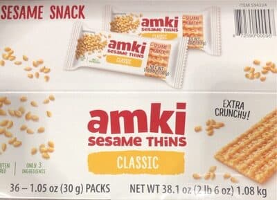 Sesame thins