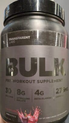 Bulk Black Pre-workout Black Cherry