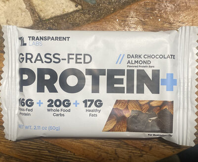 Grass-Fed Protein+ Dark Chocolate Almond Flavored Protein Bars