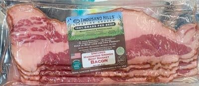 Uncured Hardwood Smoked Beef Brisket Bacon