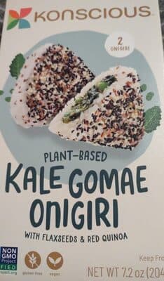 konscious plant kale gomae onigiri