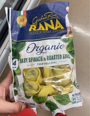 Baby Spinach & Roasted Garlic Tortelloni