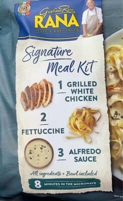 Grilled White Chicken Fettuccine Alfredo Sauce Signature Meal Kit