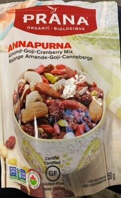 Annapurna Almonds-Goji-Cranberry Trail Mix