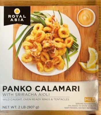 Mild Panko Calamari with Sriracha Aioli