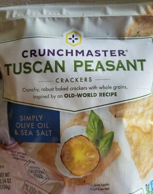 Simply Olive Oil & Sea Salt Tuscan Peasant Crackers With Whole Grains