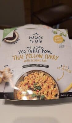 Veg Curry Bowl Thai Yellow Curry