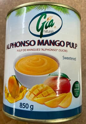 Alphonso Mango Pulp, Sweetened