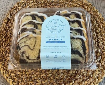 Marble Iced Sliced Cake