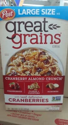 Cranberry Almond Crunch Flavored Cereal