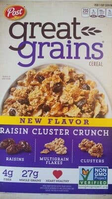 Raisin Cluster Crunch Cereal