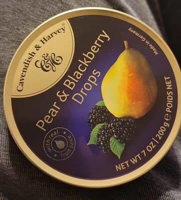 Pear and Blackberry Drops