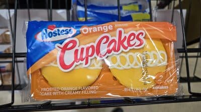 Frosted Orange Flavored Cake With Creamy Filling Cupcakes