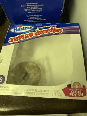Glazed Blueberry Flavored Donuts