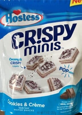 Cookies & Creme Flavored Wafer Snacks