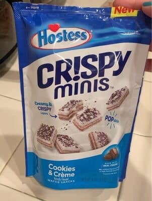 Cookies & Creme Flavored Crispy Minis Wafer Snacks
