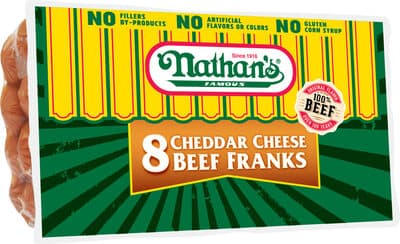 Beef Franks, Cheddar Cheese