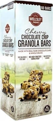 Chocolate Chip Chewy Granola Bars