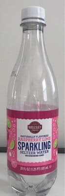 Raspberry Lime Sparkling Seltzer Water