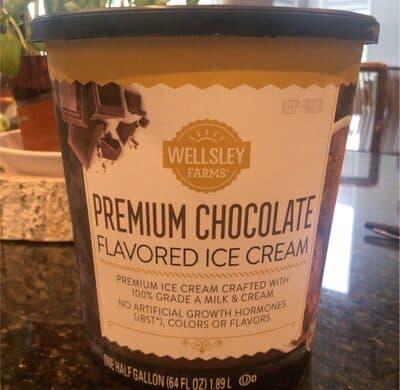 Premium Chocolate Flavored Ice Cream