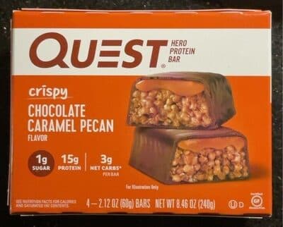 Crispy Chocolate Caramel Pecan Flavor Hero Protein Bar
