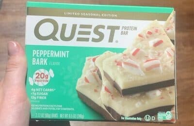 Peppermint Bark Flavor Protein Bars