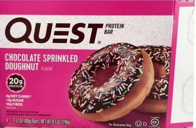 Chocolate Sprinkled Doughnut Flavor Protein Bars