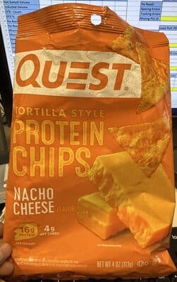 Quest Tortilla Style Nacho Cheese Flavor Protein Chips