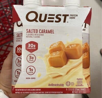 Salted Caramel Flavored Protein Shakes