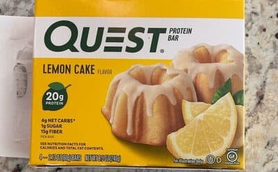 Lemon Cake Protein Bars