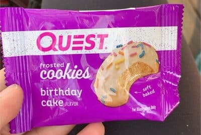 Frosted cookies birthday cake