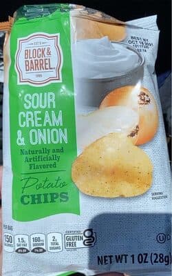 Sour Cream & Onion Flavored Potato Chips