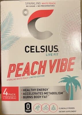 Celsius Peach Vibe