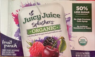 Fruit Punch Flavored Organic Juice Beverage Blend From Concentrate